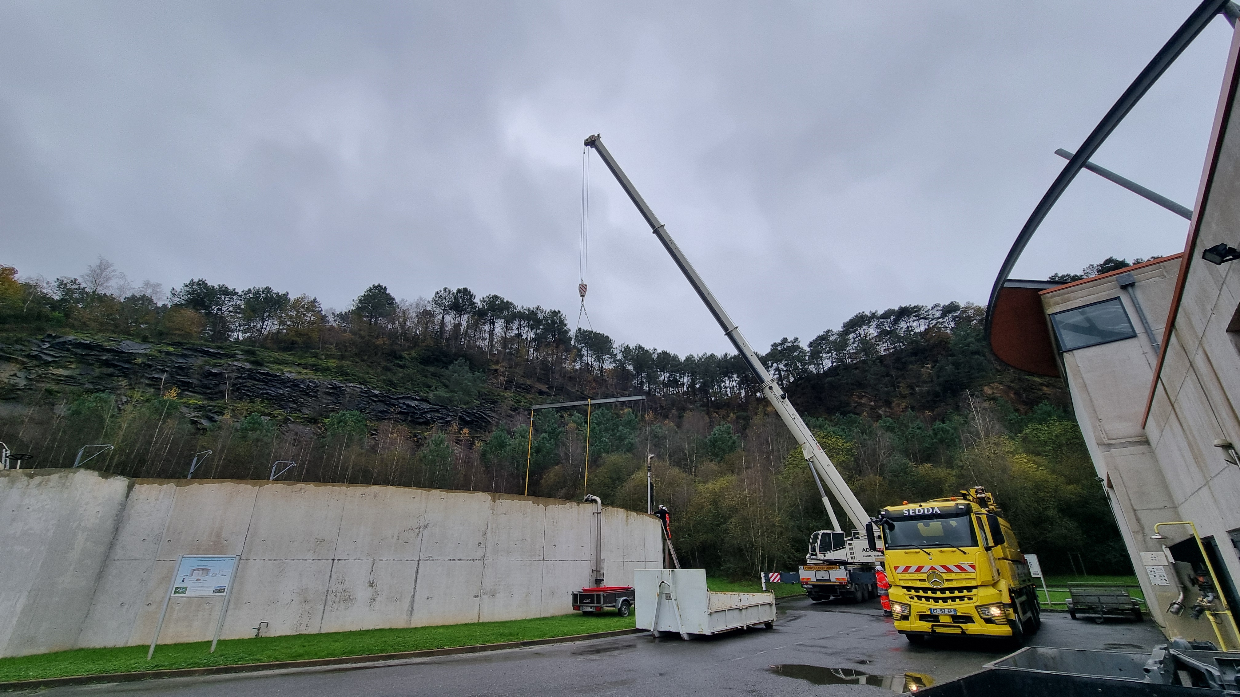 Assistance scaphandrier - Travaux d'assainissement collectif & non collectif, SEDDA à Rieux - 1