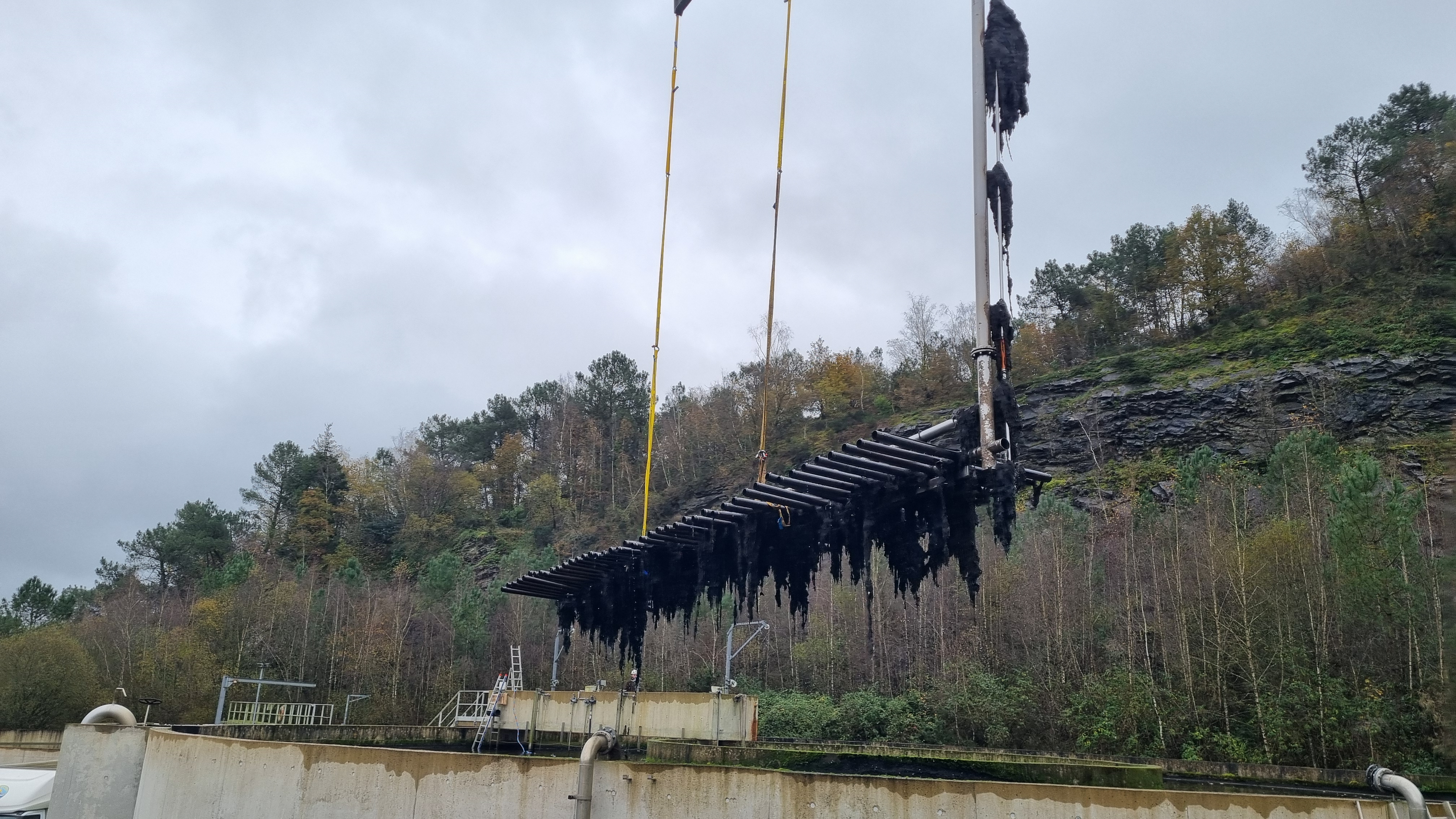 Assistance scaphandrier - Travaux d'assainissement collectif & non collectif, SEDDA à Rieux - 2